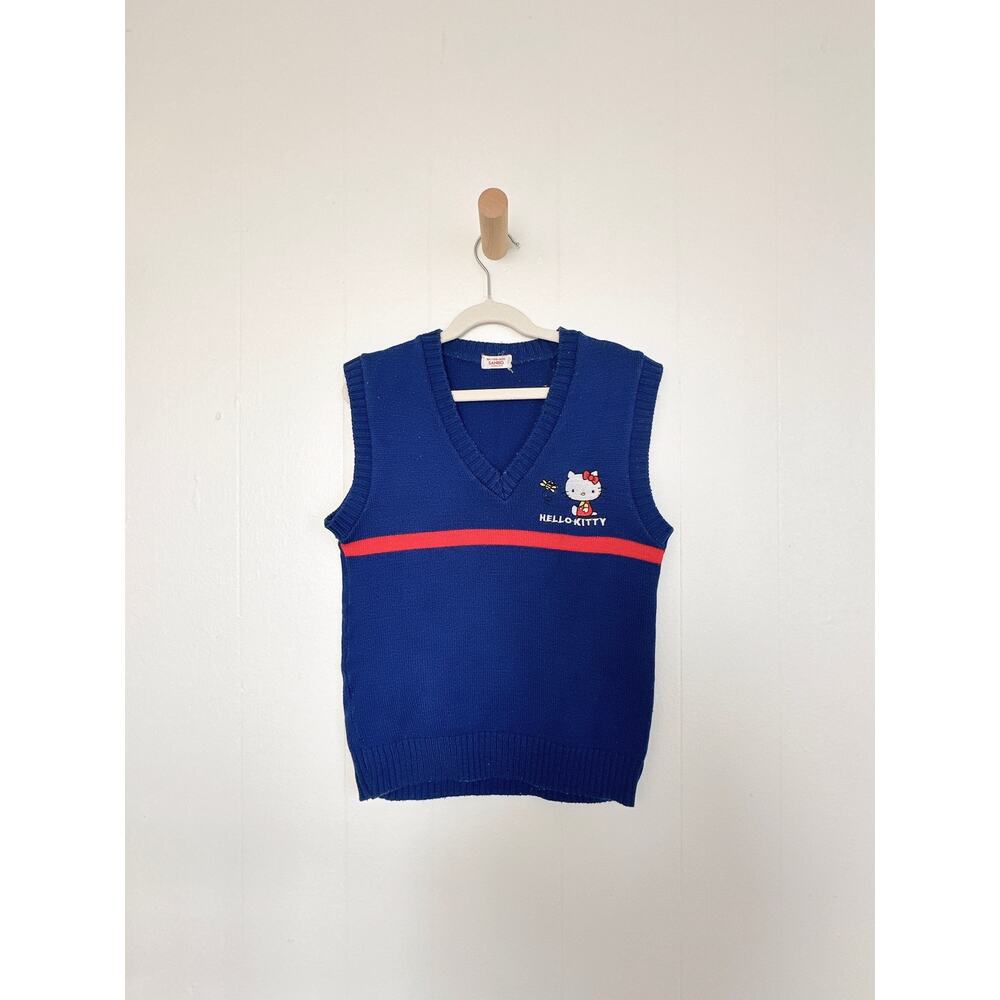 VHTF 1976 Hello Kitty Sanrio Original Wear Wool Vest Made in Japan Archival Rare